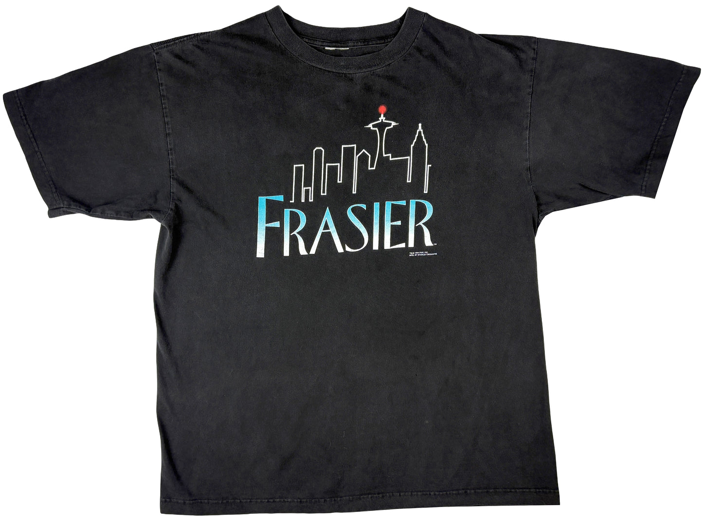 Vintage Frasier Black T-Shirt TV Show 90s Sitcom Comedy Cheers Kelsey Grammer