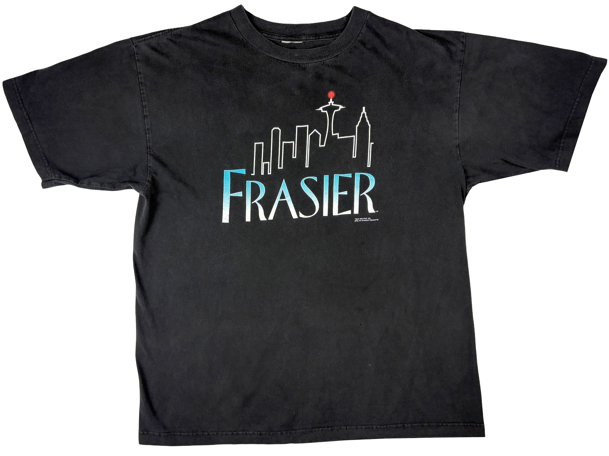 Vintage Frasier Black T-Shirt TV Show 90s Sitcom Comedy Cheers Kelsey Grammer