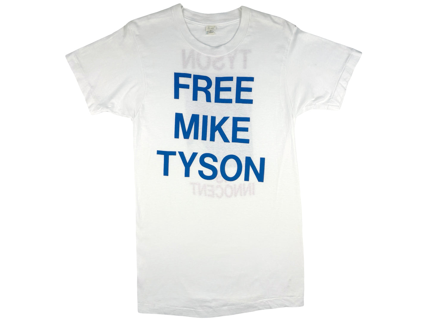 Vintage Free Mike Tyson T-Shirt 90s Slogan Boxer Boxing Trial