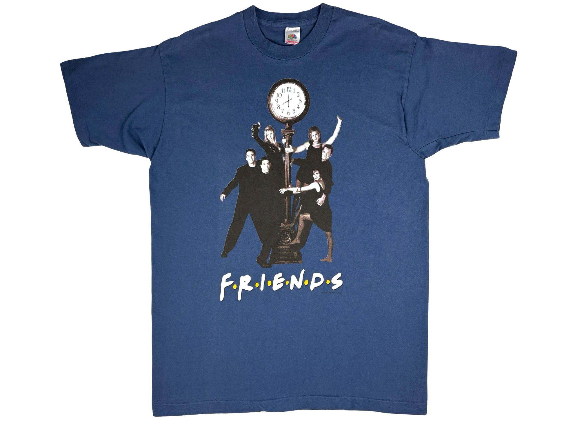 Vintage Friends TV Show Blue T-Shirt 90s NBC Comedy 