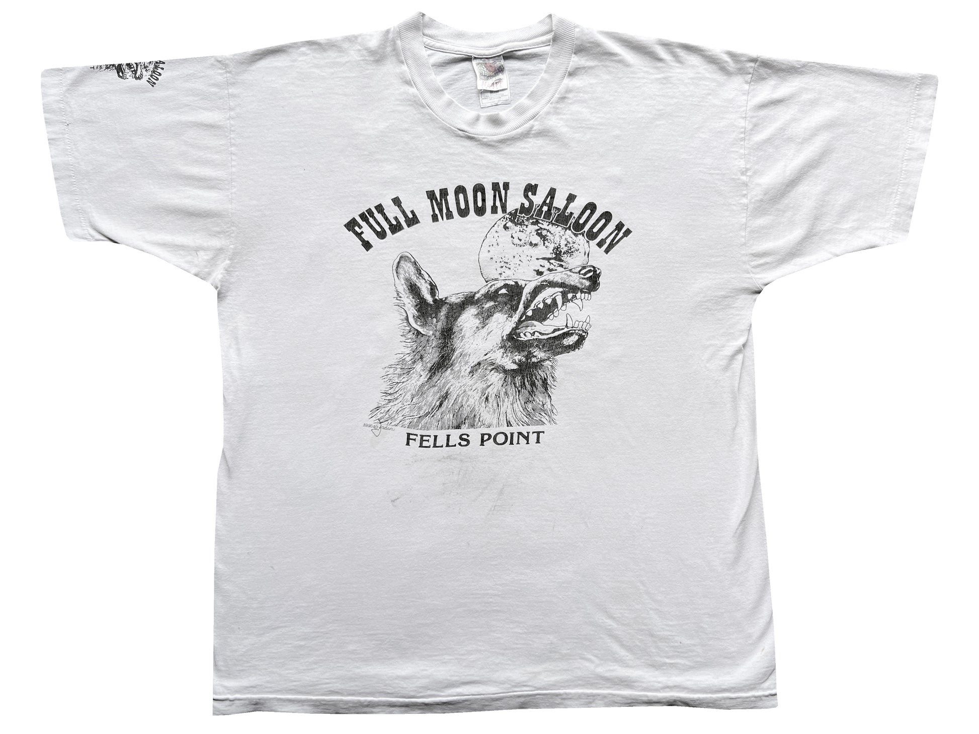 Vintage Full Moon Saloon Fells Point grey T-Shirt