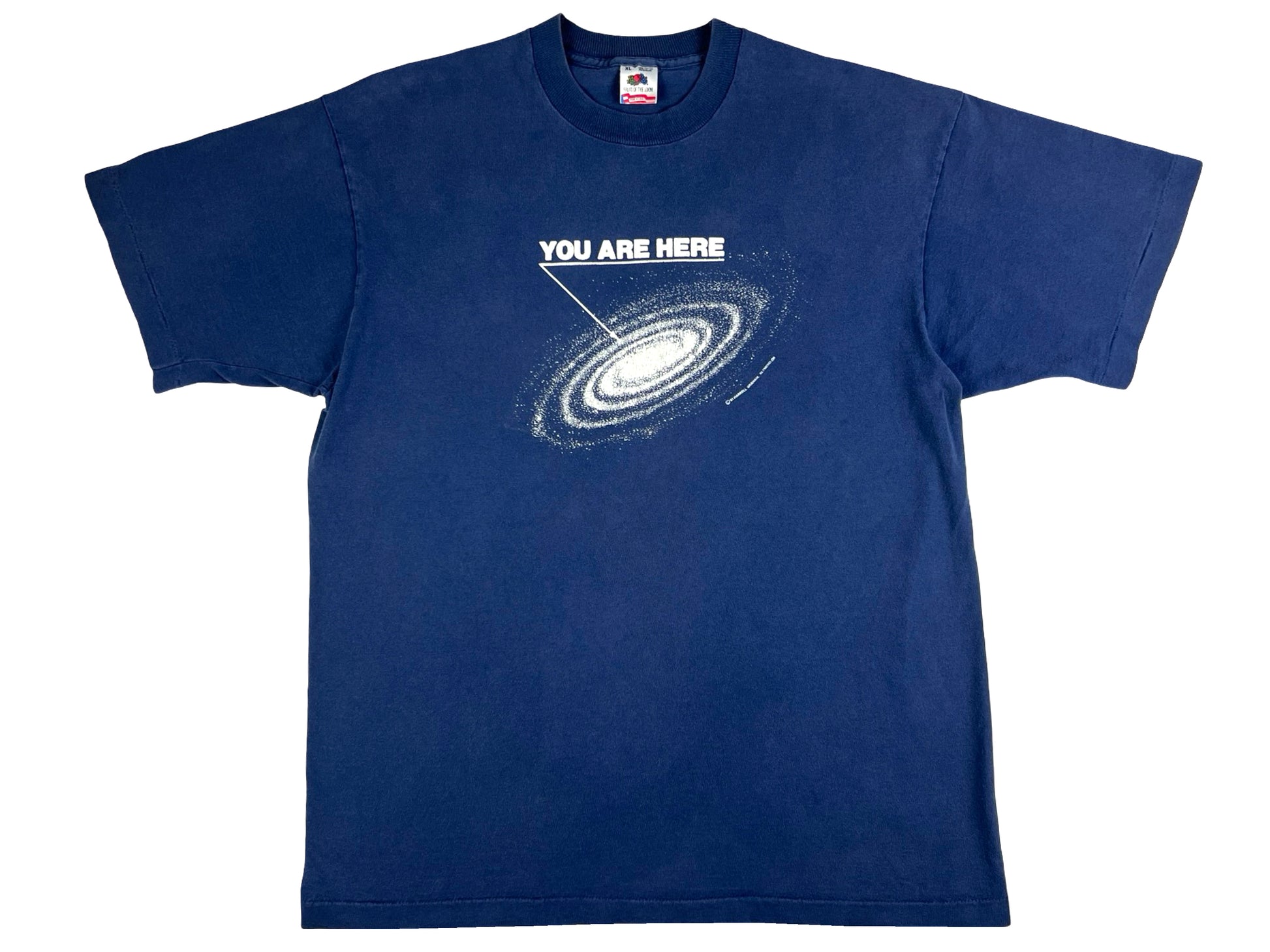 Vintage Galaxy You Are Here Blue T-Shirt