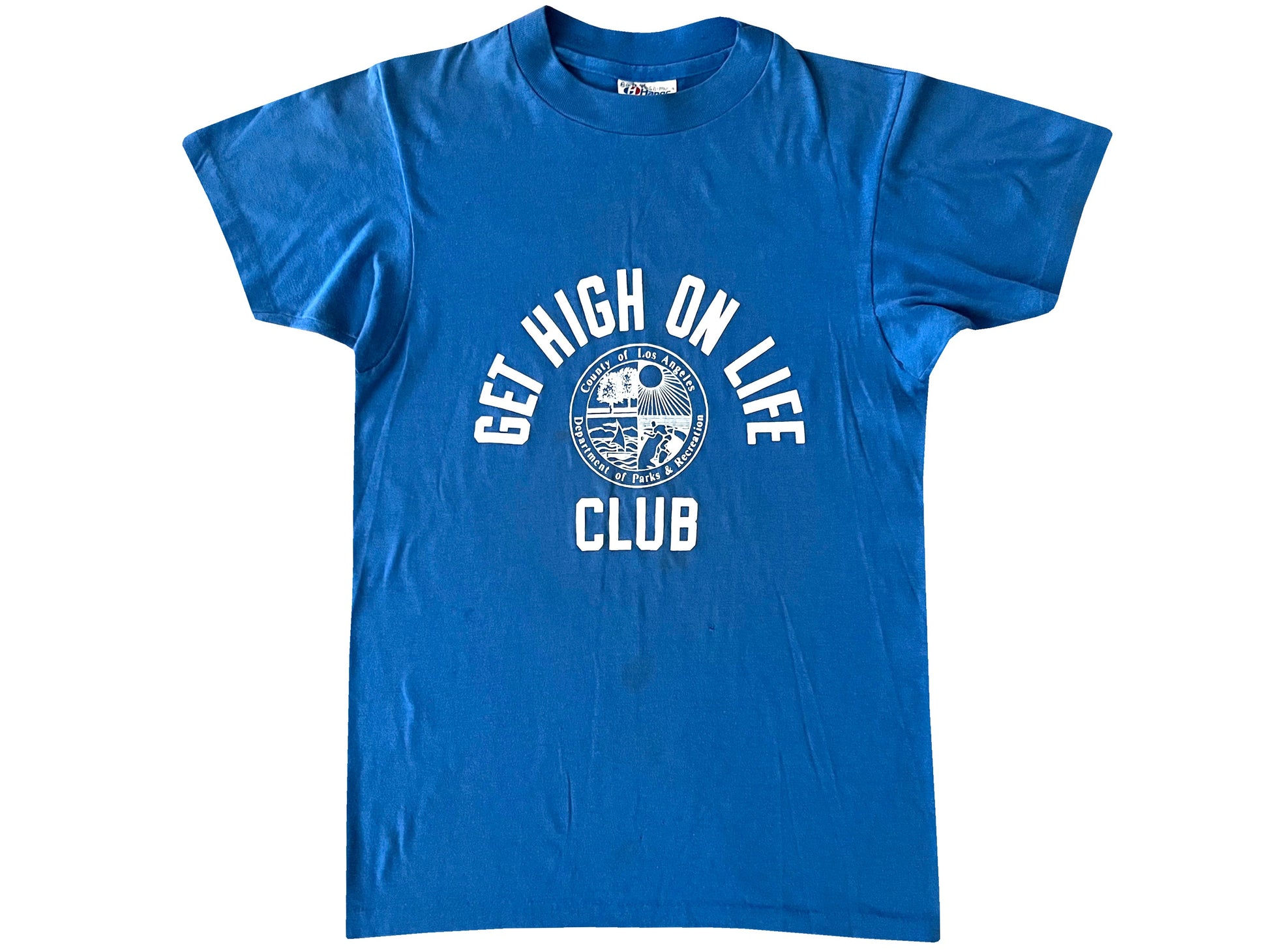 vintage Get High On Life Club Blue T-Shirt LA Los Angeles
