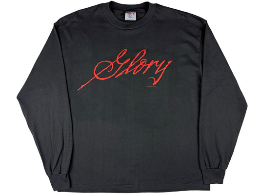 Vintage Glory Movie Black Long Sleeve Shirt 80s Denzel Washington Matthew Broderick