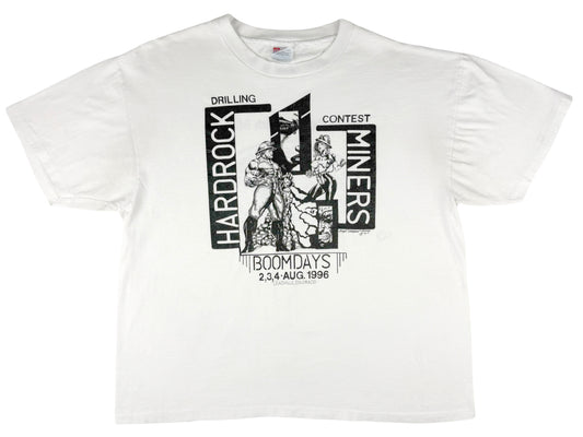 Vintage Hardrock Miners Drilling Contest 1996 T-Shirt Boomdays Leadville Colorado 90s Joseph Litle Horse Romero