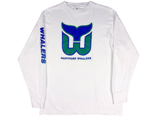 Vintage Hartford Whalers L/S Shirt NHL Hockey Connecticut 80s