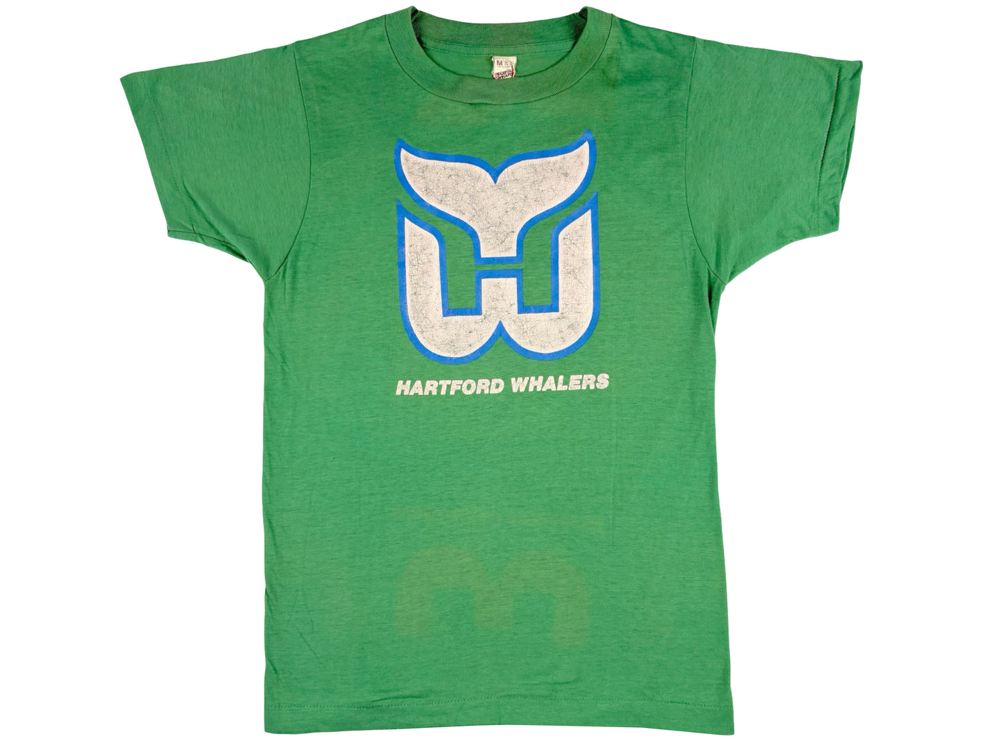 Vintage Hartford Whalers Green T-Shirt 80s 90s NHL Team Hockey Connecticut Sportswear