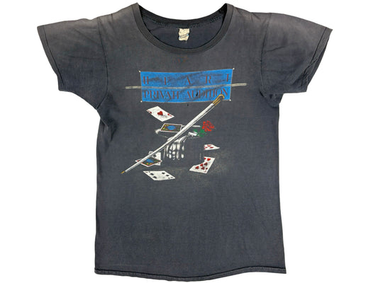 Vintage Heart 'Private Audition' 1982 Tour Black T-Shirt 80s Rock & Roll band