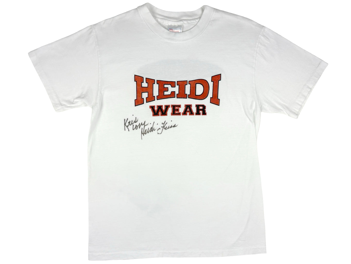 Vintage Heidi Wear Signed T-Shirt Fleiss 90s Madam Escort Scandal Hollywood California