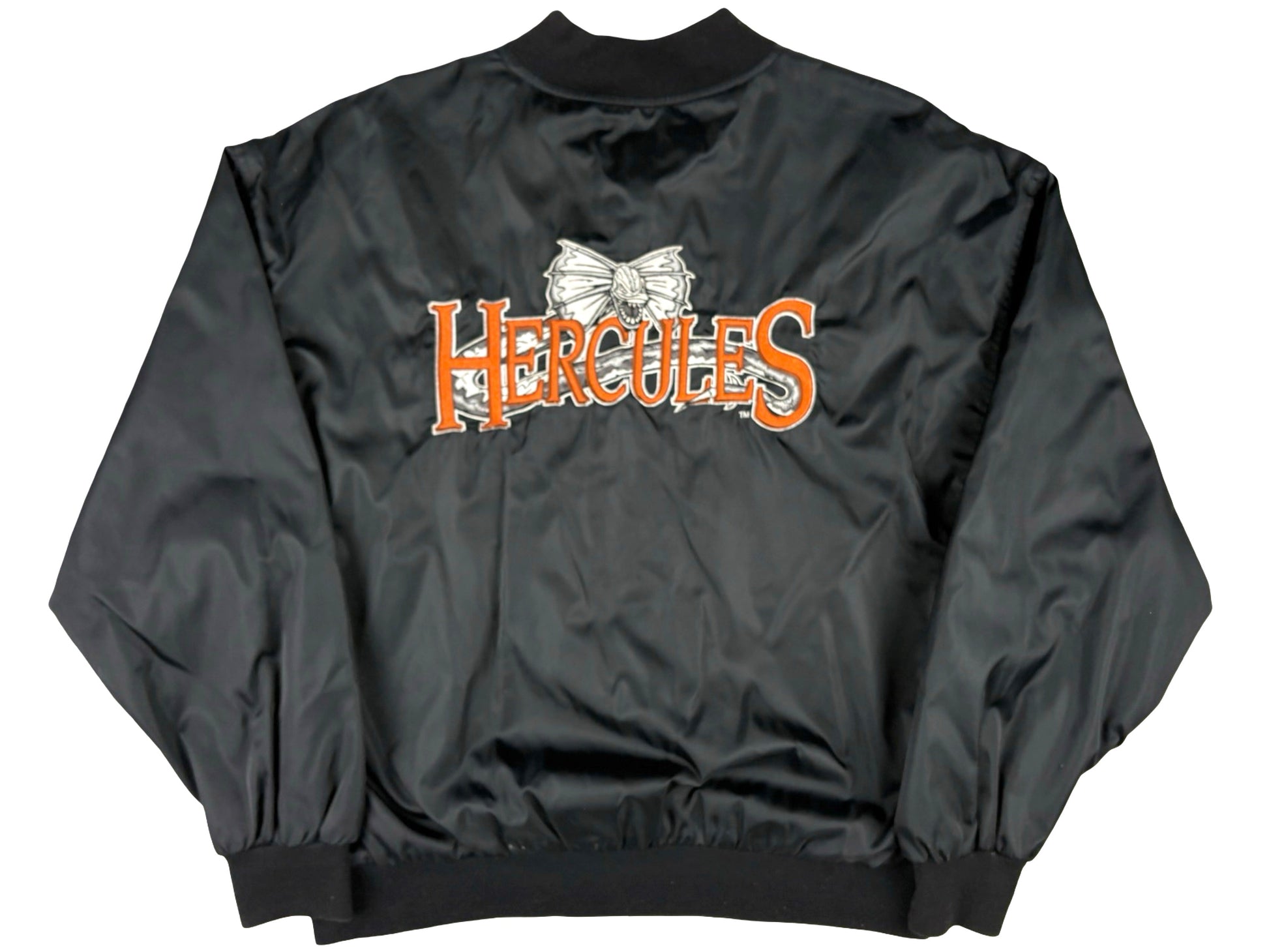 Vintage Hercules TV Show Embroidered Black Jacket 90s 