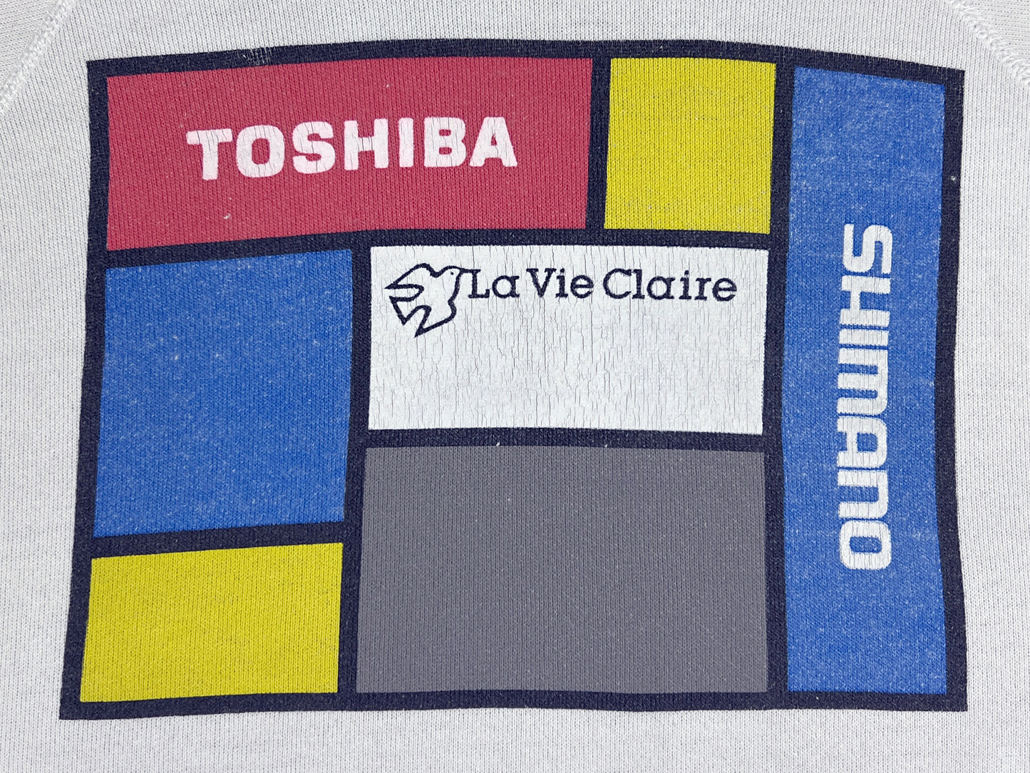 Mondrian La Vie Claire Toshiba Shimano Cycling Hoodie
