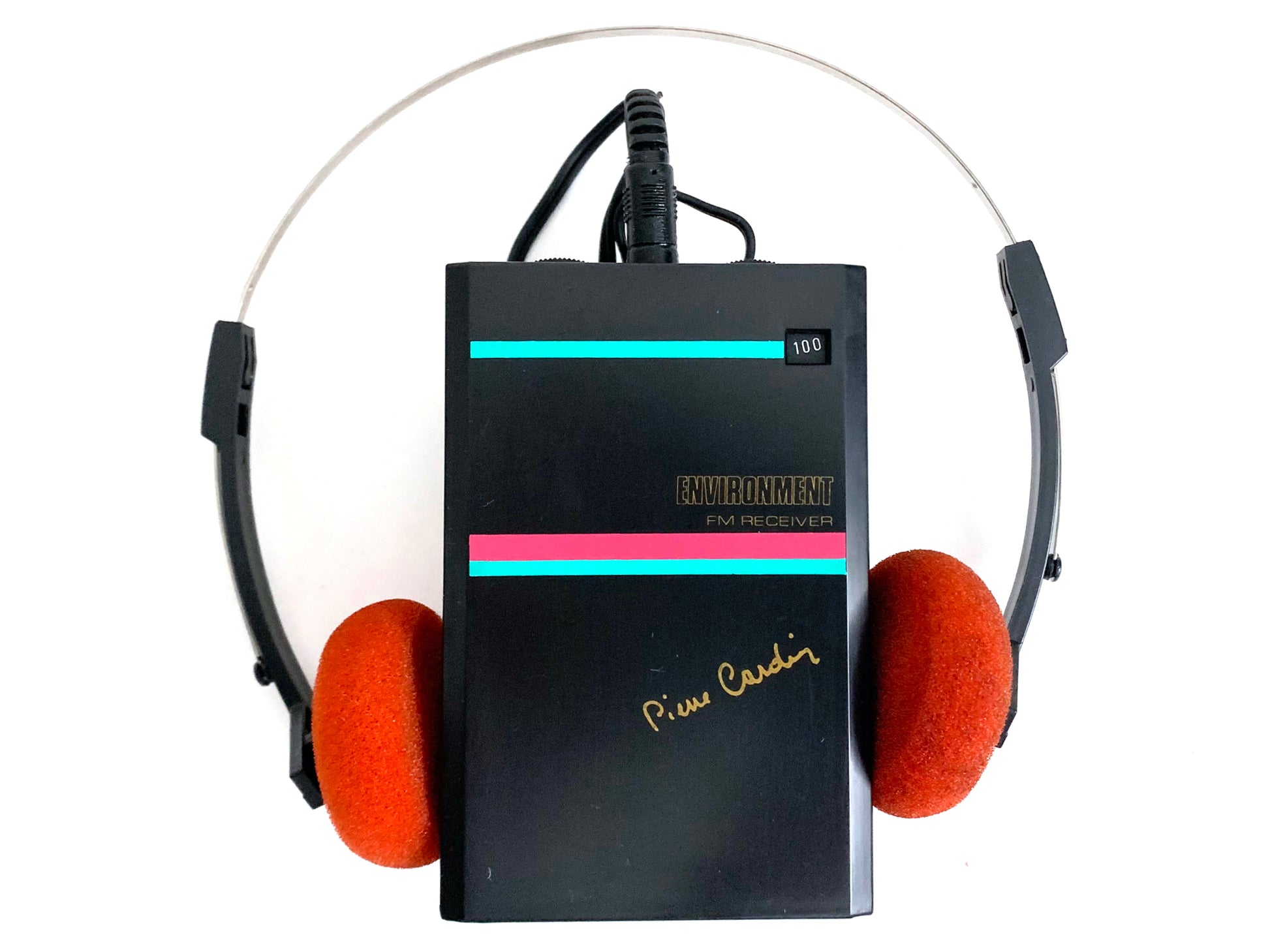 Vintage Pierre Cardin FM Radio Receiver w/ Headphone