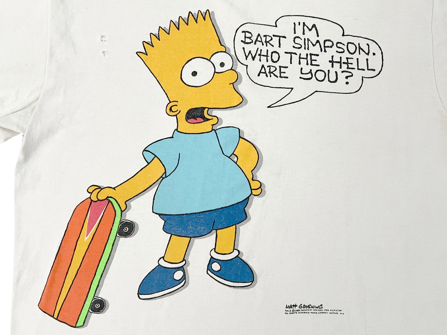 The Simpsons Bart Simpson 'Who The Hell Are You' T-Shirt