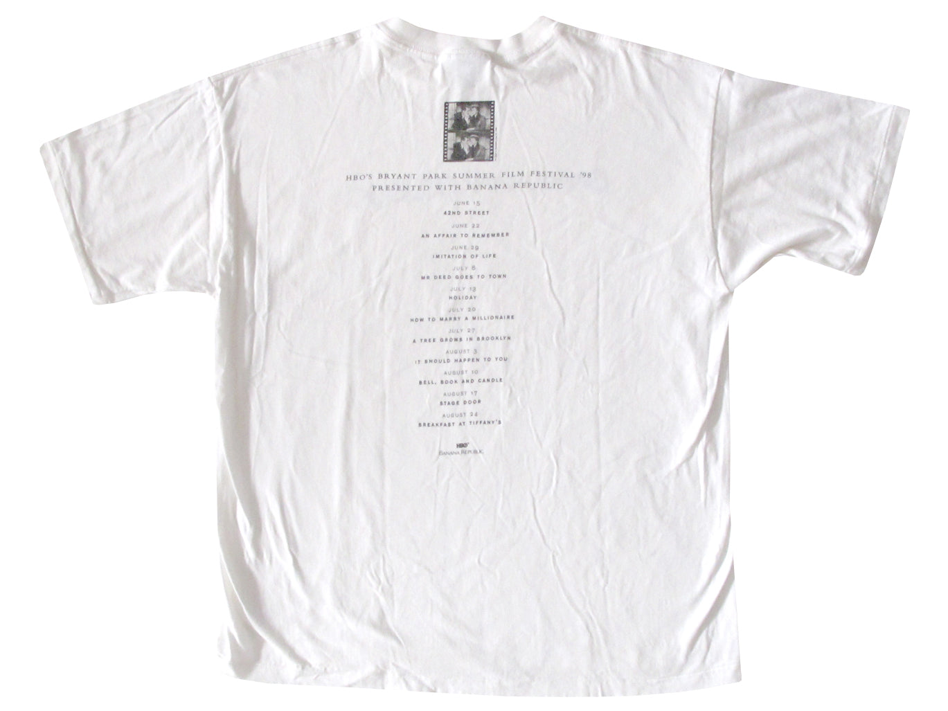 Banana Republic Bryant Park Summer Film Festival 1998 T-Shirt