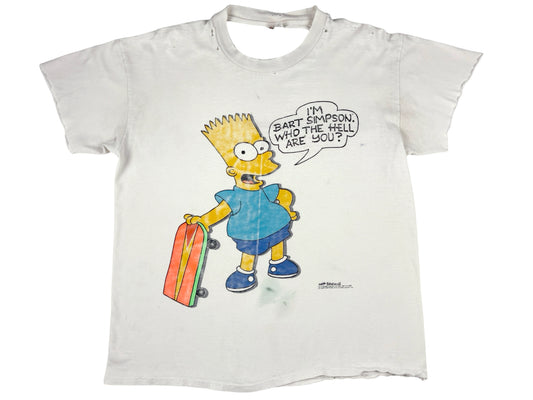 The Simpsons Bart Simpson 'Who The Hell Are You Thrashed T-Shirt