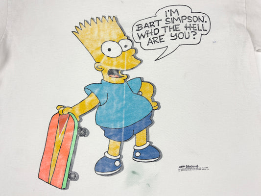The Simpsons Bart Simpson 'Who The Hell Are You Thrashed T-Shirt
