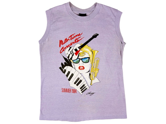 Miller Time Concerts Summer 1984 Sleeveless T-Shirt
