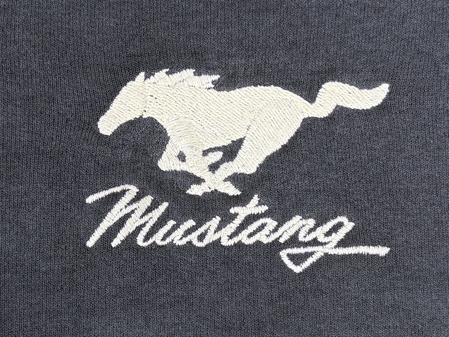 Mustang Embroidered Quarter Zip Sweatshirt