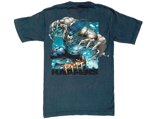 Vintage Pitt Happens Comic Book Blue T-Shirt Image Comics 90s Dale Keown