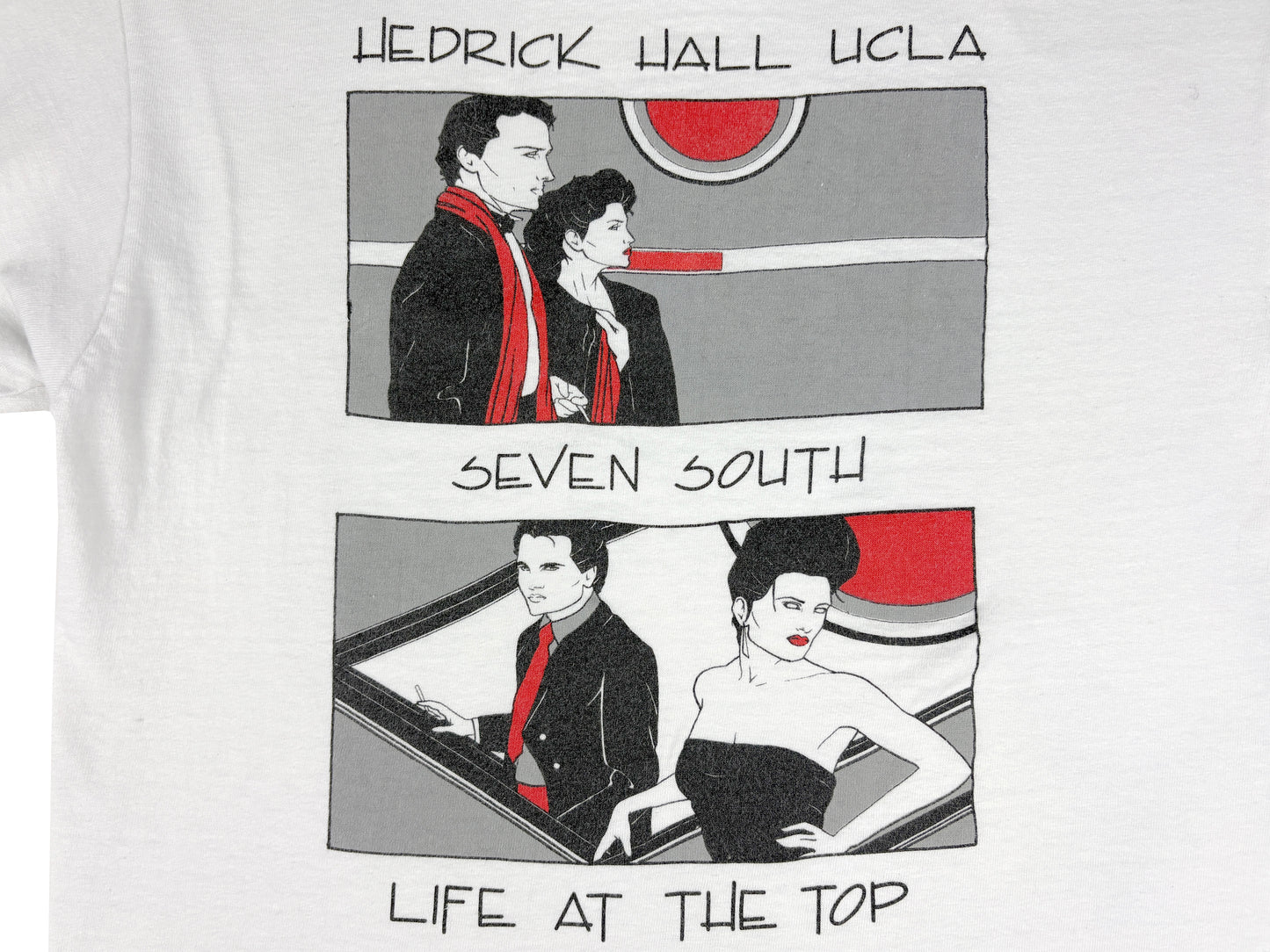 Patrick Nagel Style Hedrick Hall UCLA 1989 T-Shirt