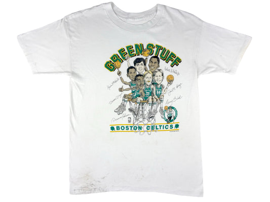 Boston Celtics Green Stuff Caricature T-Shirt