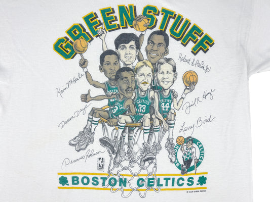 Boston Celtics Green Stuff Caricature T-Shirt