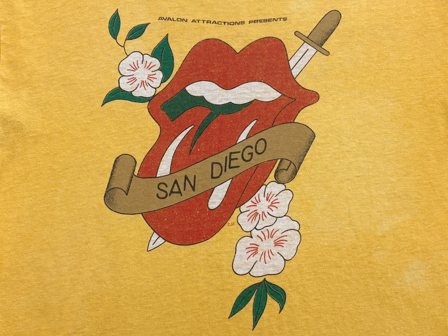 The Rolling Stones 1981 San Diego Crew T-Shirt