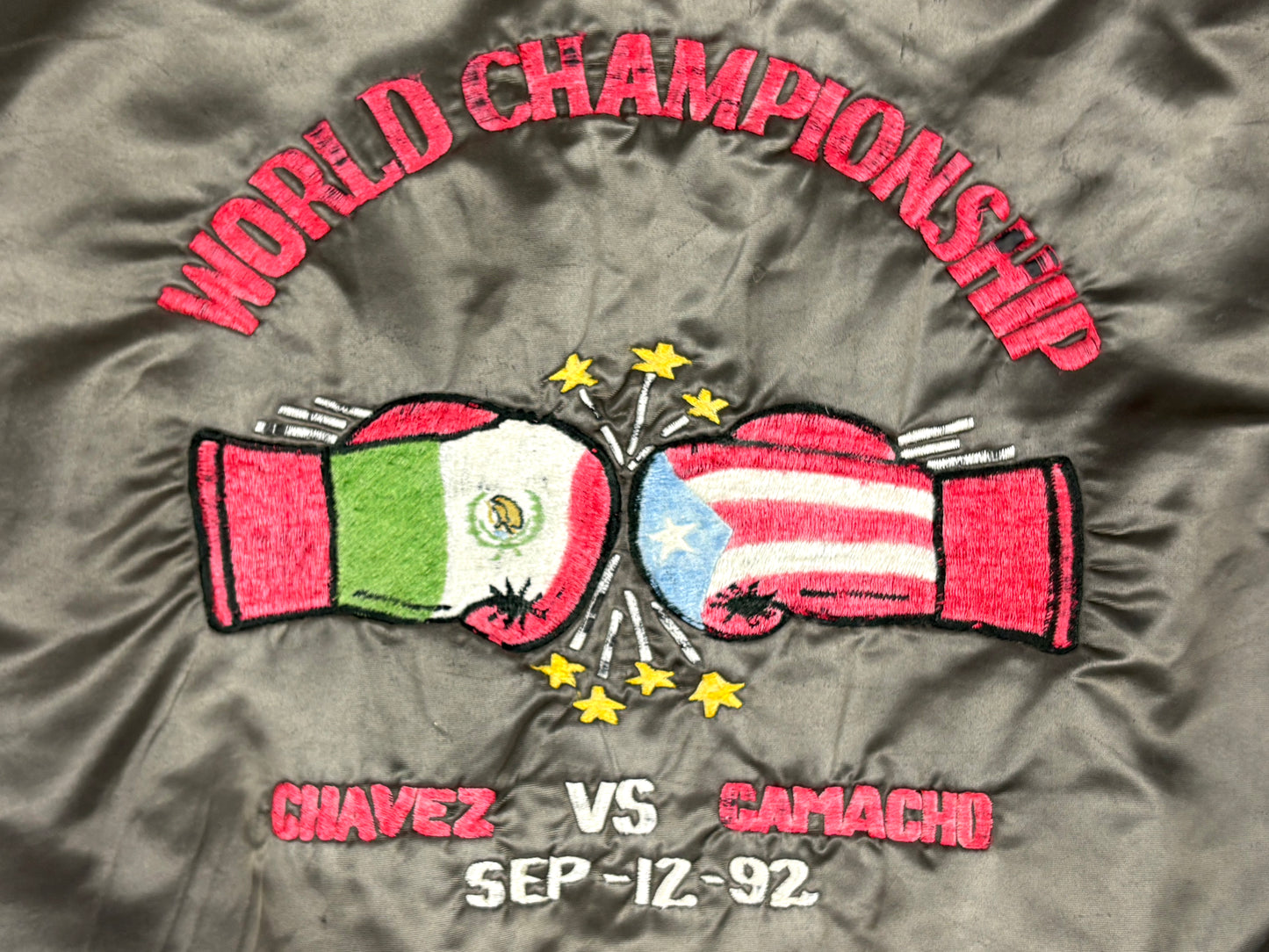 Chavez vs Camacho Boxing Championship 1992 Jacket