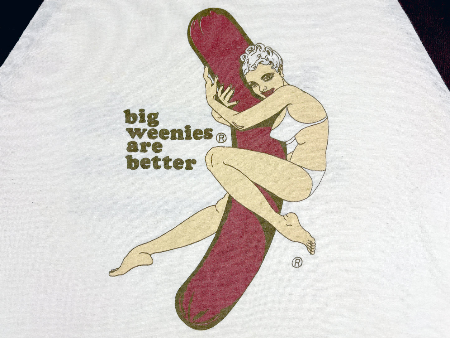 Big Weenies Are Better Raglan T-Shirt