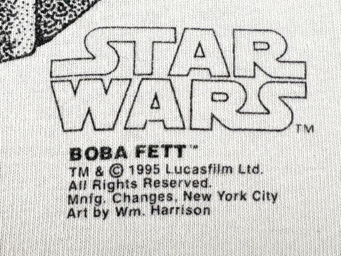 Star Wars Boba Fett White T-Shirt