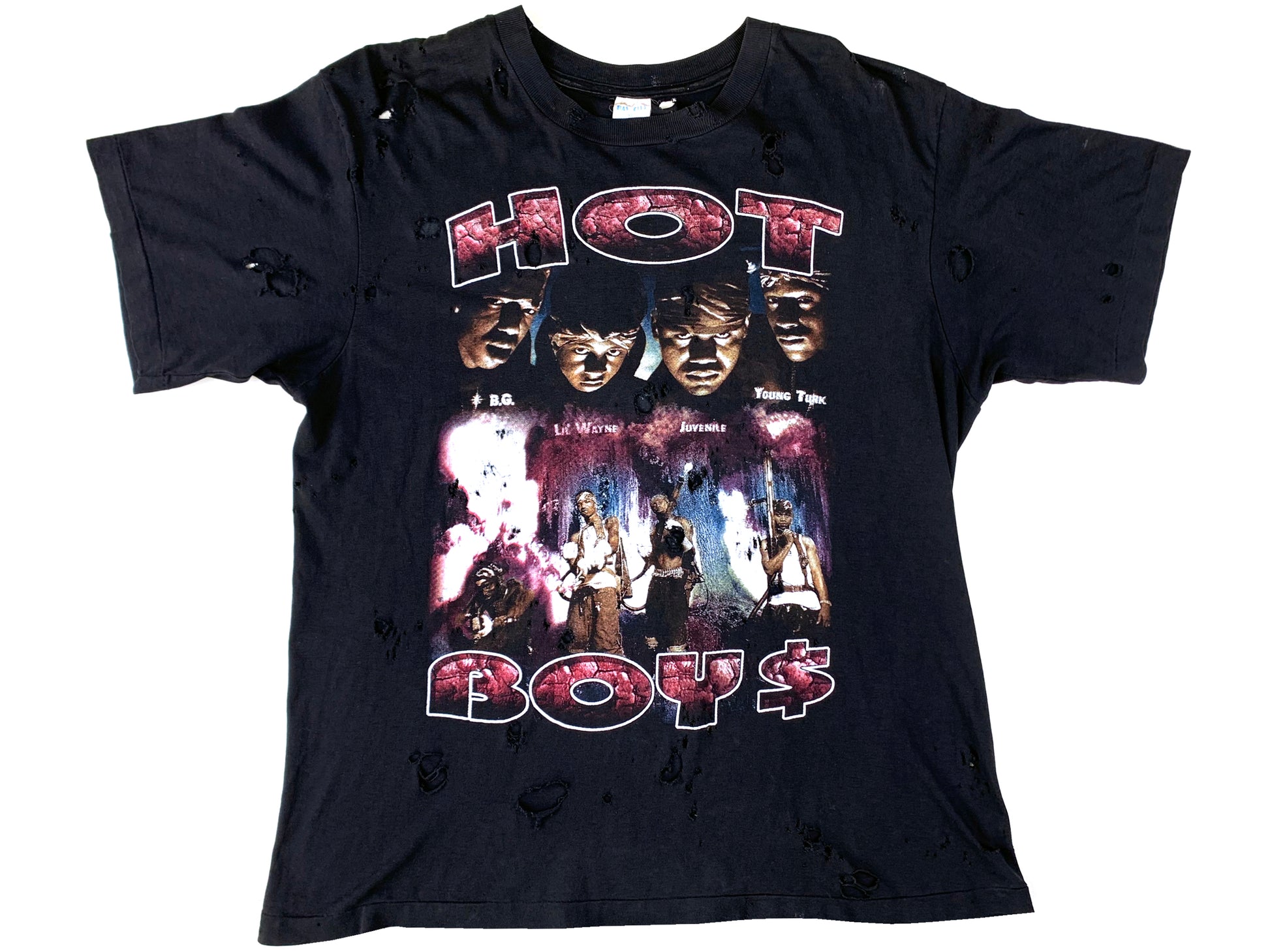 Hot Boys T-Shirt Rap Tee Hip Hop Lil Wayne Juvenile