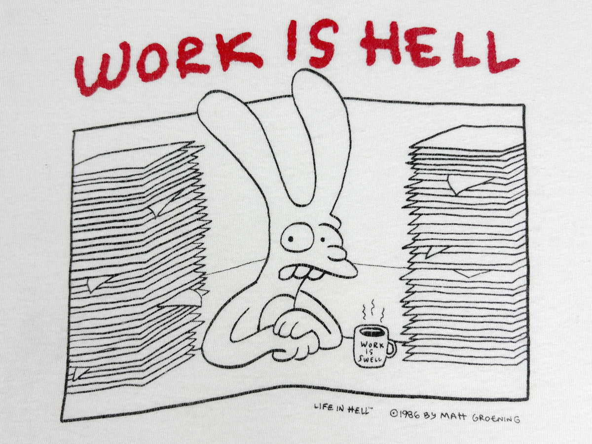 Matt Groening Work Is Hell T-Shirt