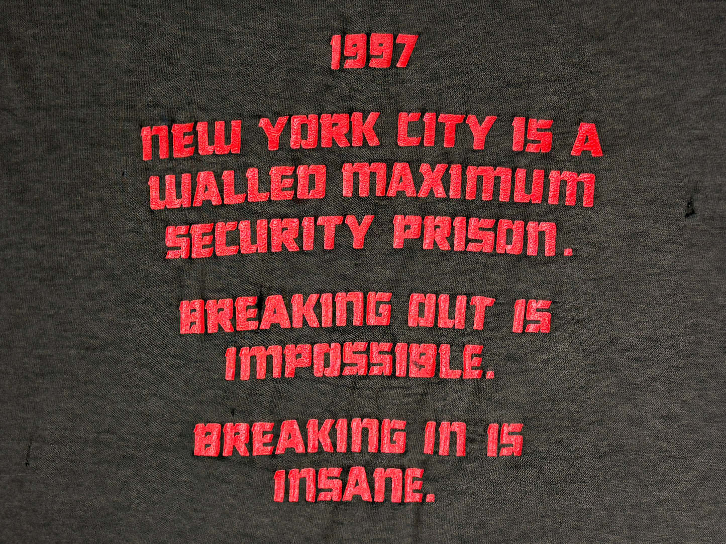 Escape From New York Sleeveless T-Shirt