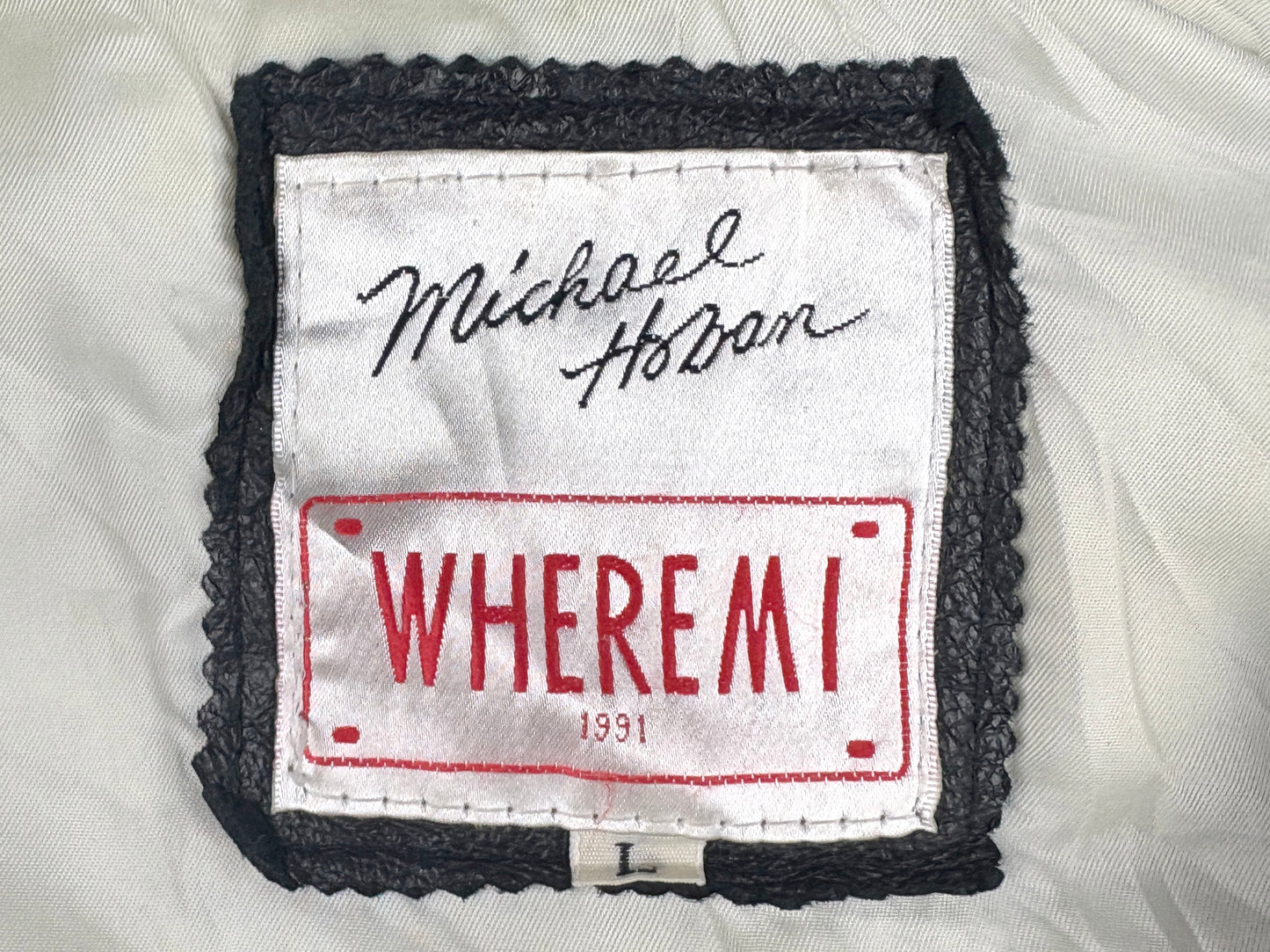 Michael Hoban Leather Football Jacket