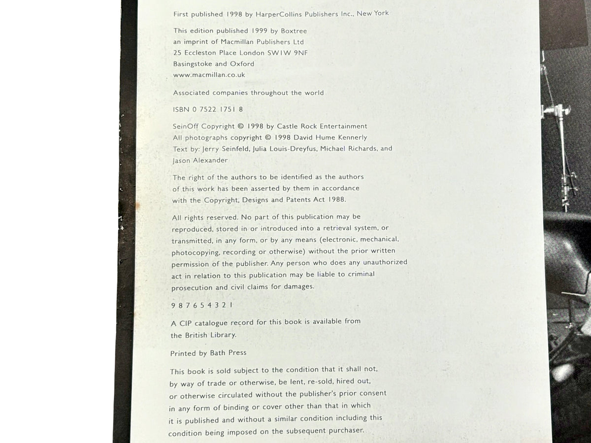 Seinfeld 'Sein-Off' Finale Book