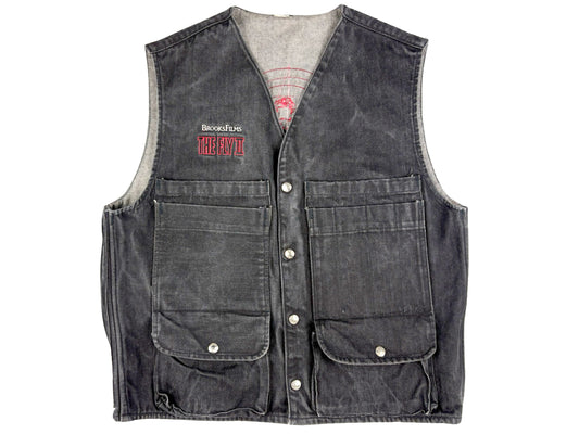 The Fly II Cast & Crew Embroidered Denim Vest
