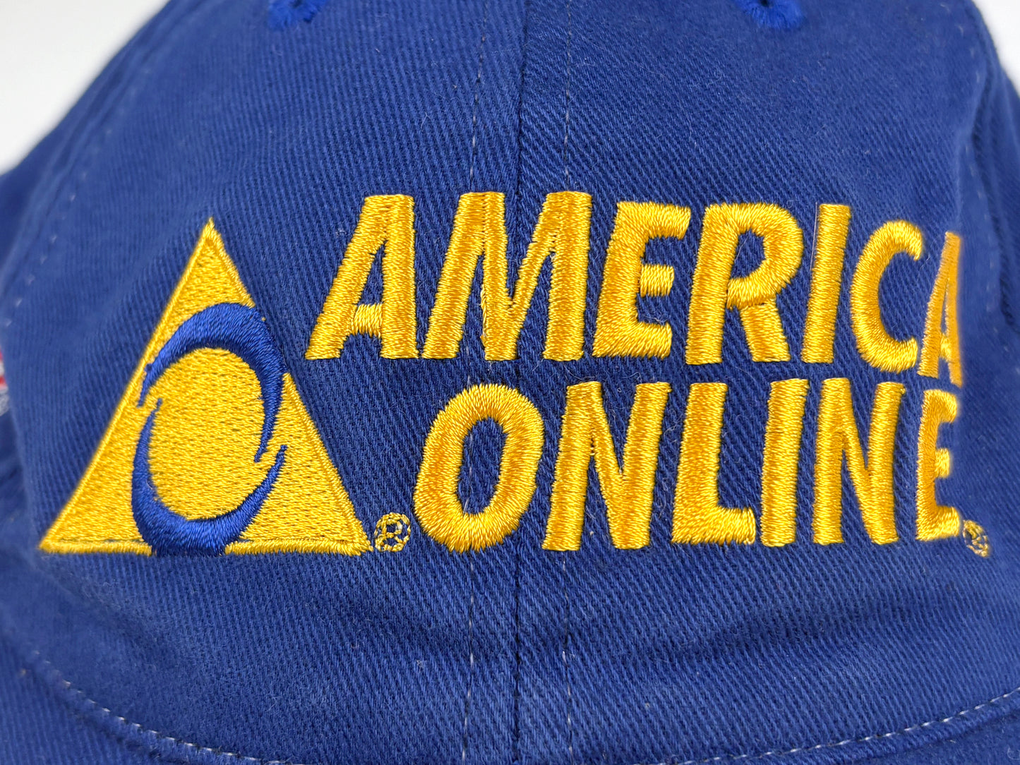 America Online AOL Nascar Embroidered Hat