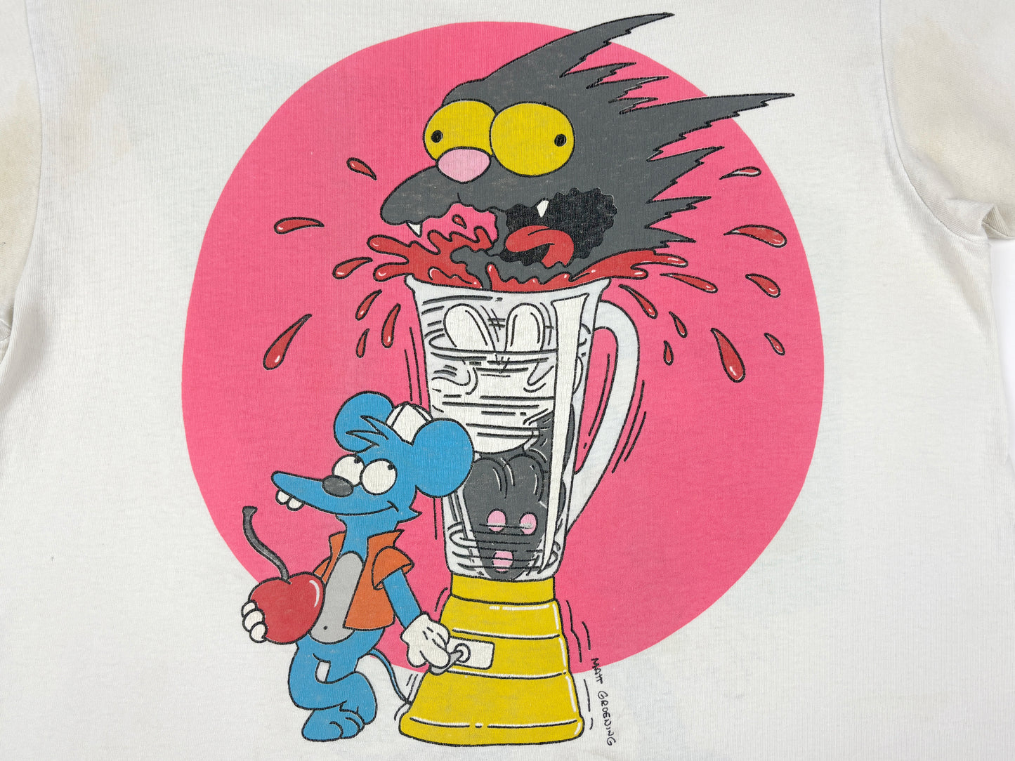 The Simpsons Itchy & Scratchy Milkshake T-Shirt