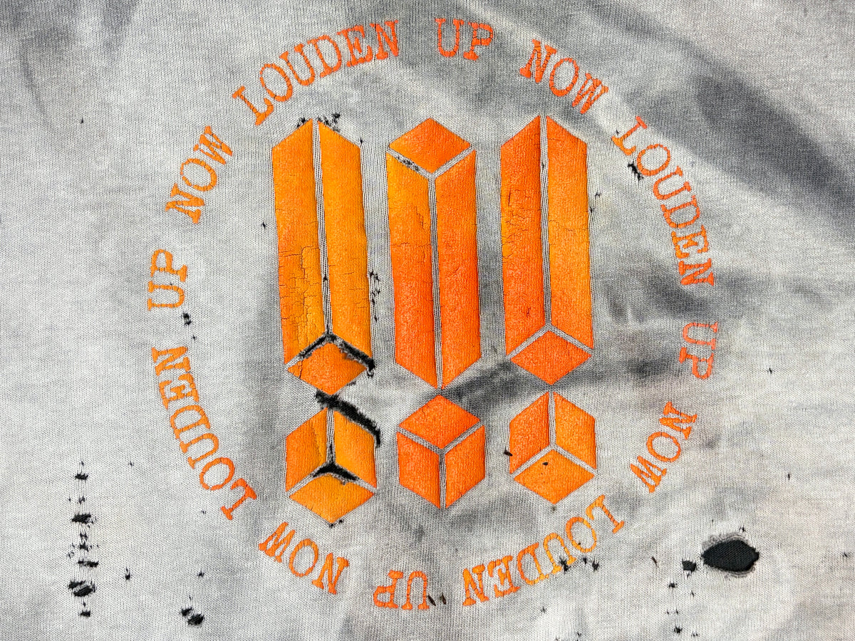 !!! 'Louden Up Now' Bleached T-Shirt Chk Chk Chk