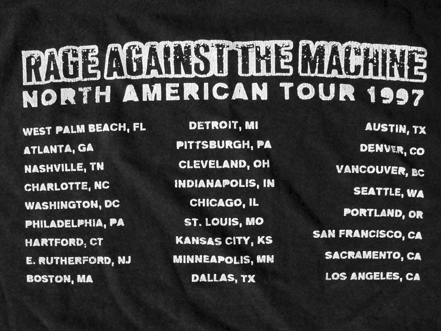 Rage Against The Machine x Barbara Kruger 1997 Tour T-Shirt