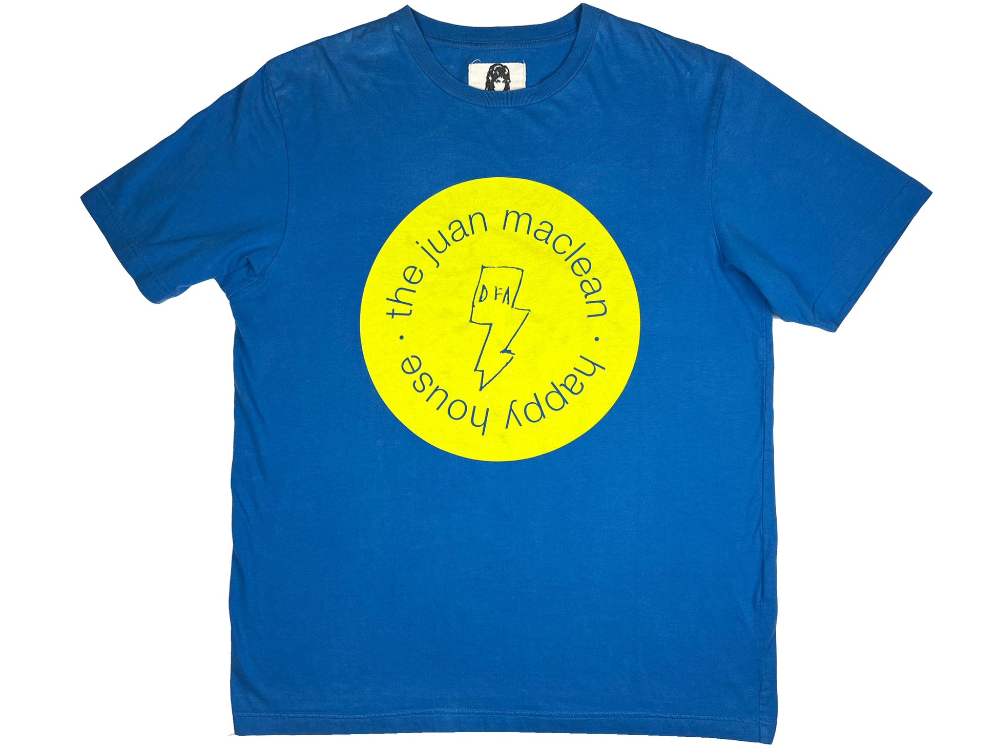 The Juan MacLean 'Happy House' DFA x Perks and Mini Blue T-Shirt Records Dance Music NYC New York