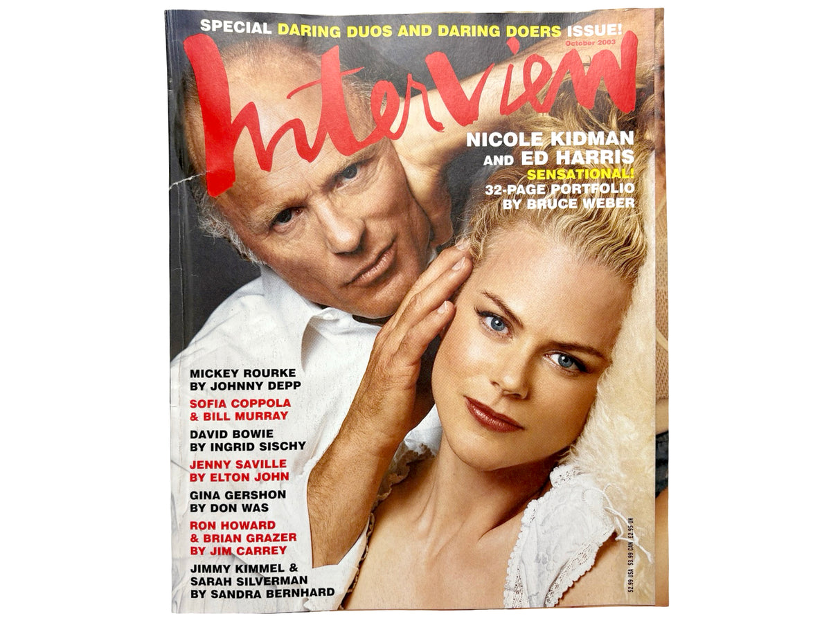 Interview Magazine October 2003 Ed Harris Nicole Kidman