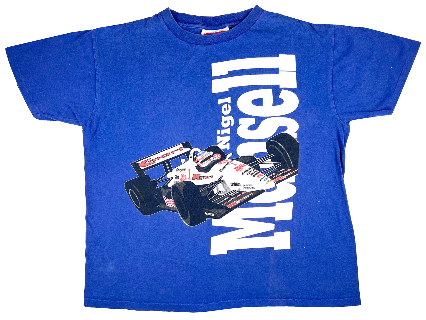 Vintage Nigel Mansell Indy Car Racing T-Shirt