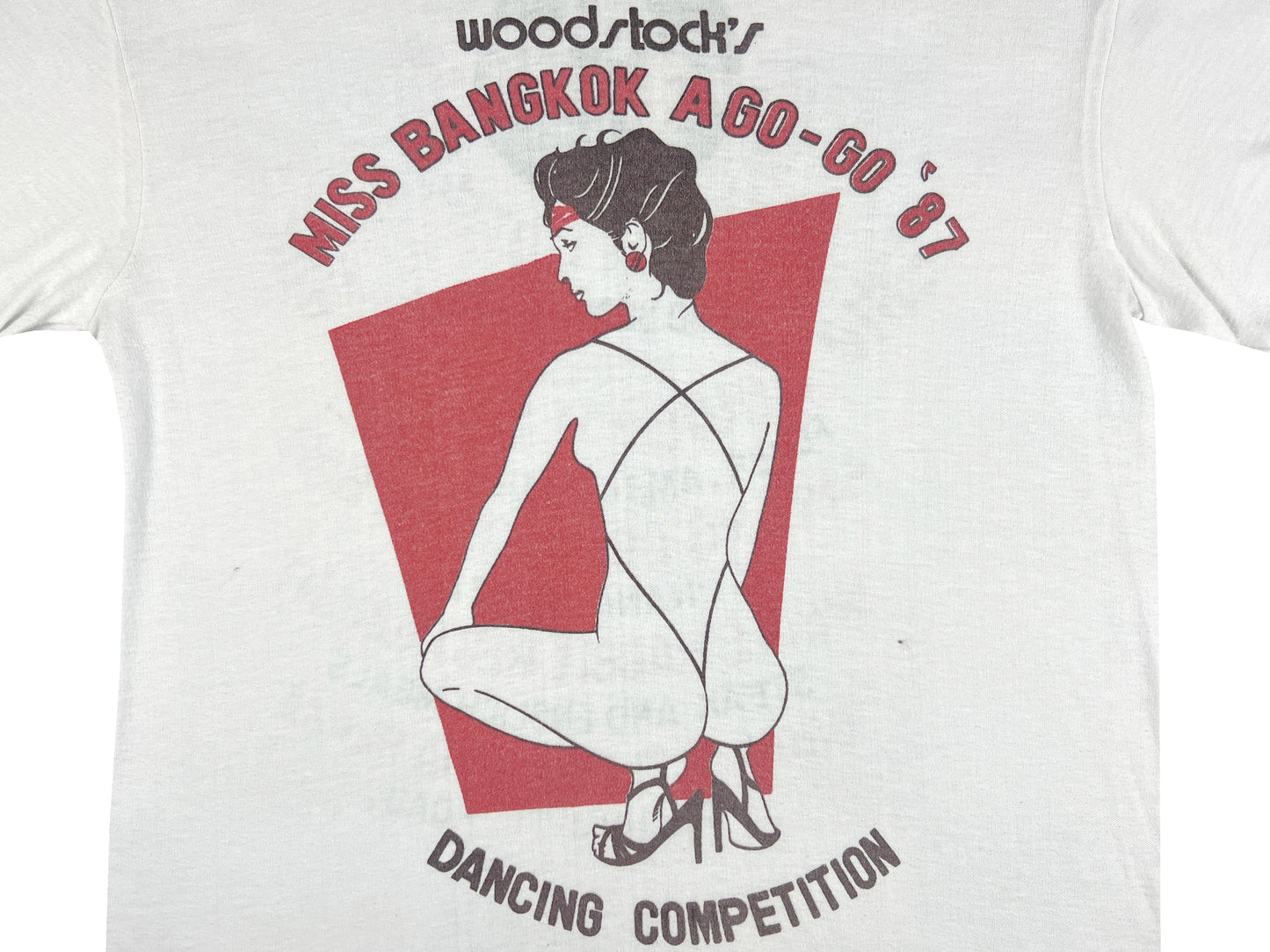 Patrick Nagel Style Miss Bangkok A Go-Go 1987 T-Shirt