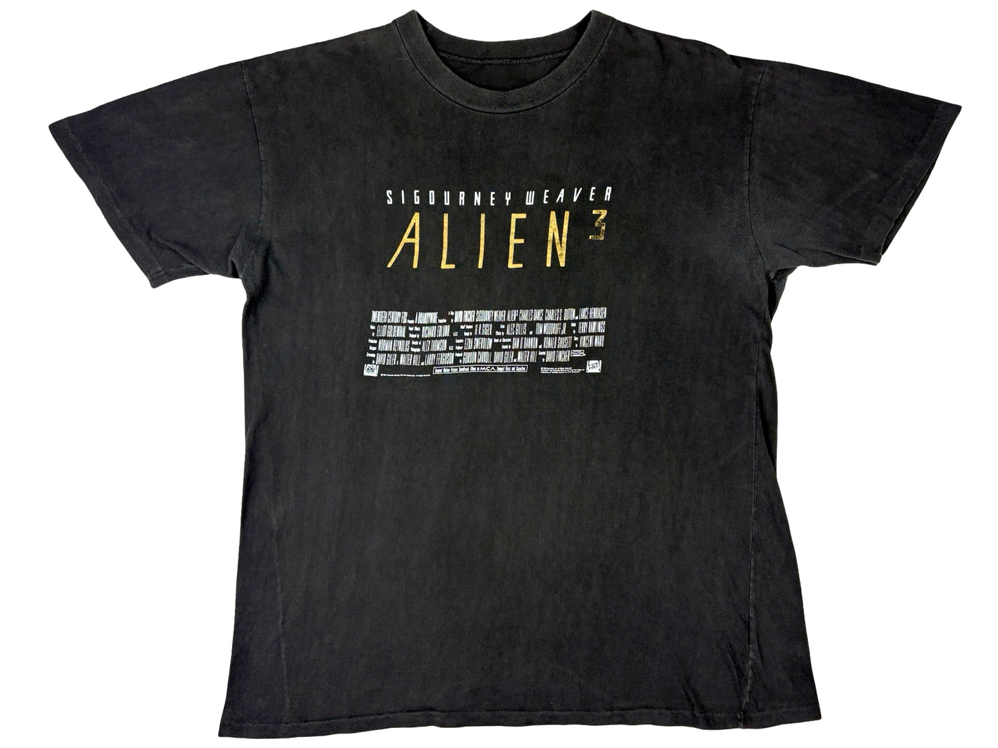 Vintage Alien 3 Credits Black T-Shirt Sci-Fi Horror Science Fiction 90s y2k david fincher