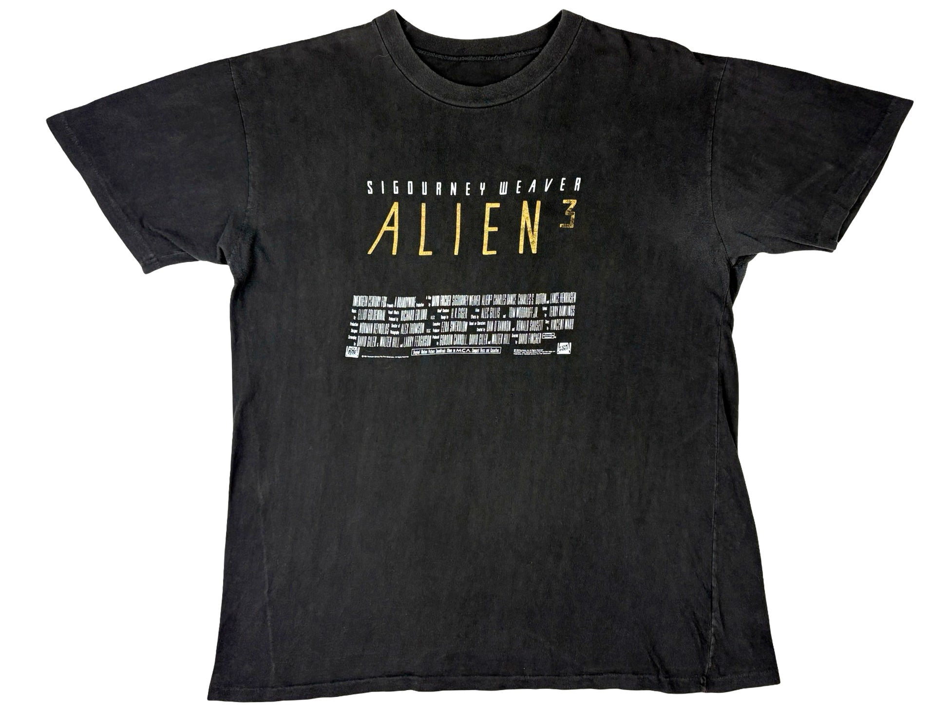 Vintage Alien 3 Credits Black T-Shirt Sci-Fi Horror Science Fiction 90s y2k david fincher