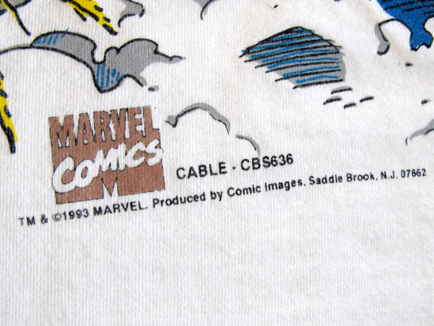 Cable Marvel Comics 1993 T-Shirt