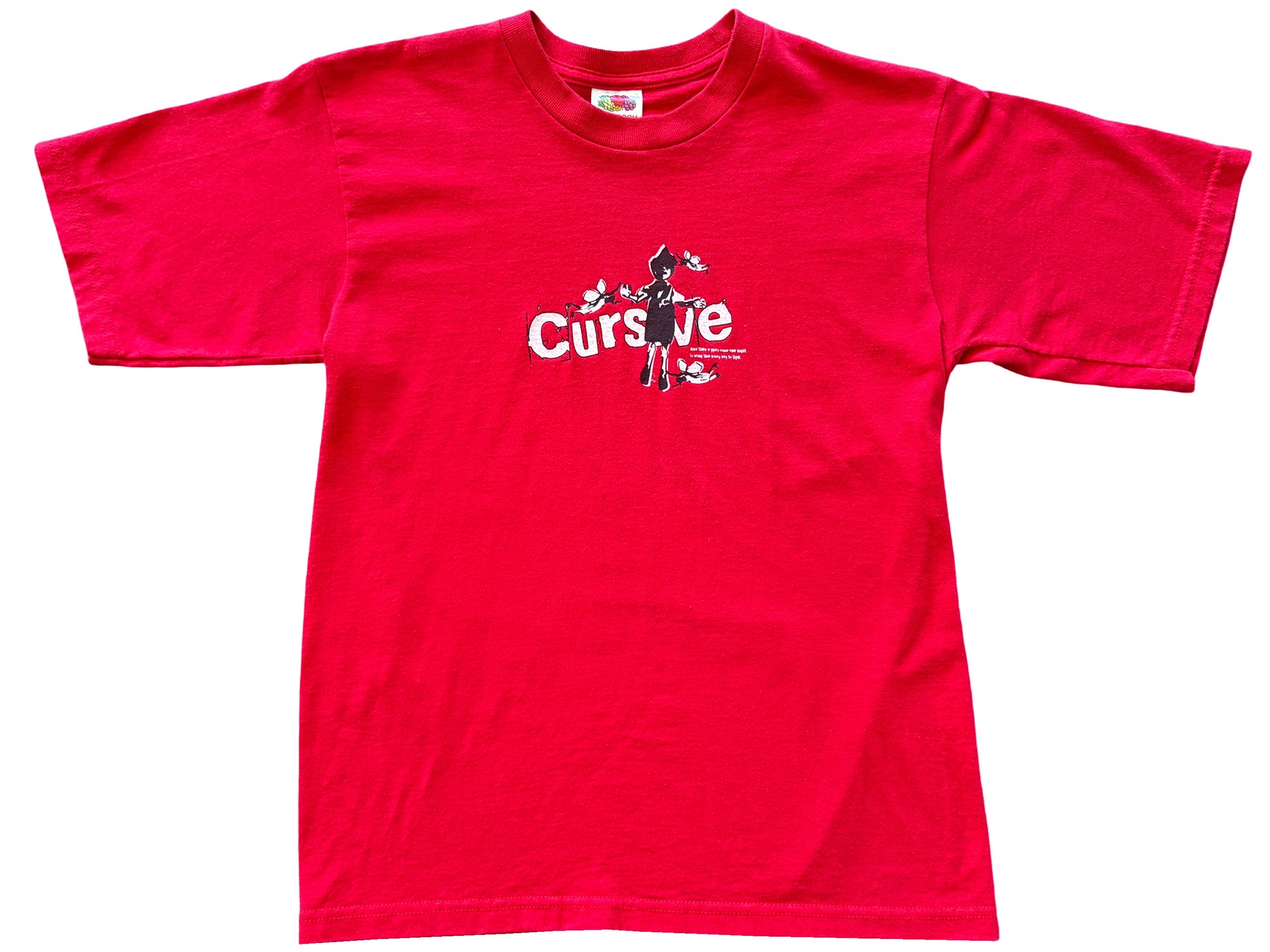 Vintage Cursive 'Driftwood A Fairy Tale' Red T-Shirt emo indie rock