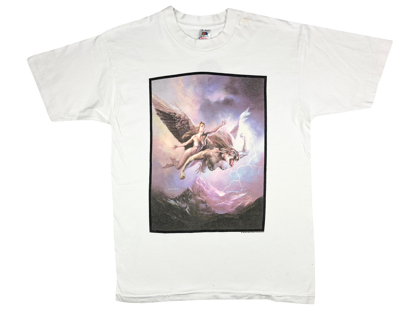 Vintage Boris Vallejo Babe & A Flying Panther T-Shirt