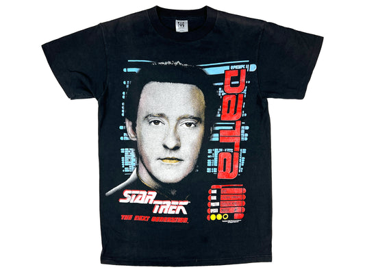 Vintage Star Trek 'The Next Generation' Data Black T-Shirt
